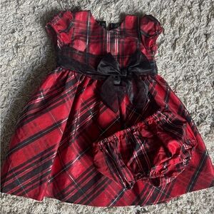 Bonnie Baby Plaid Christmas Dress